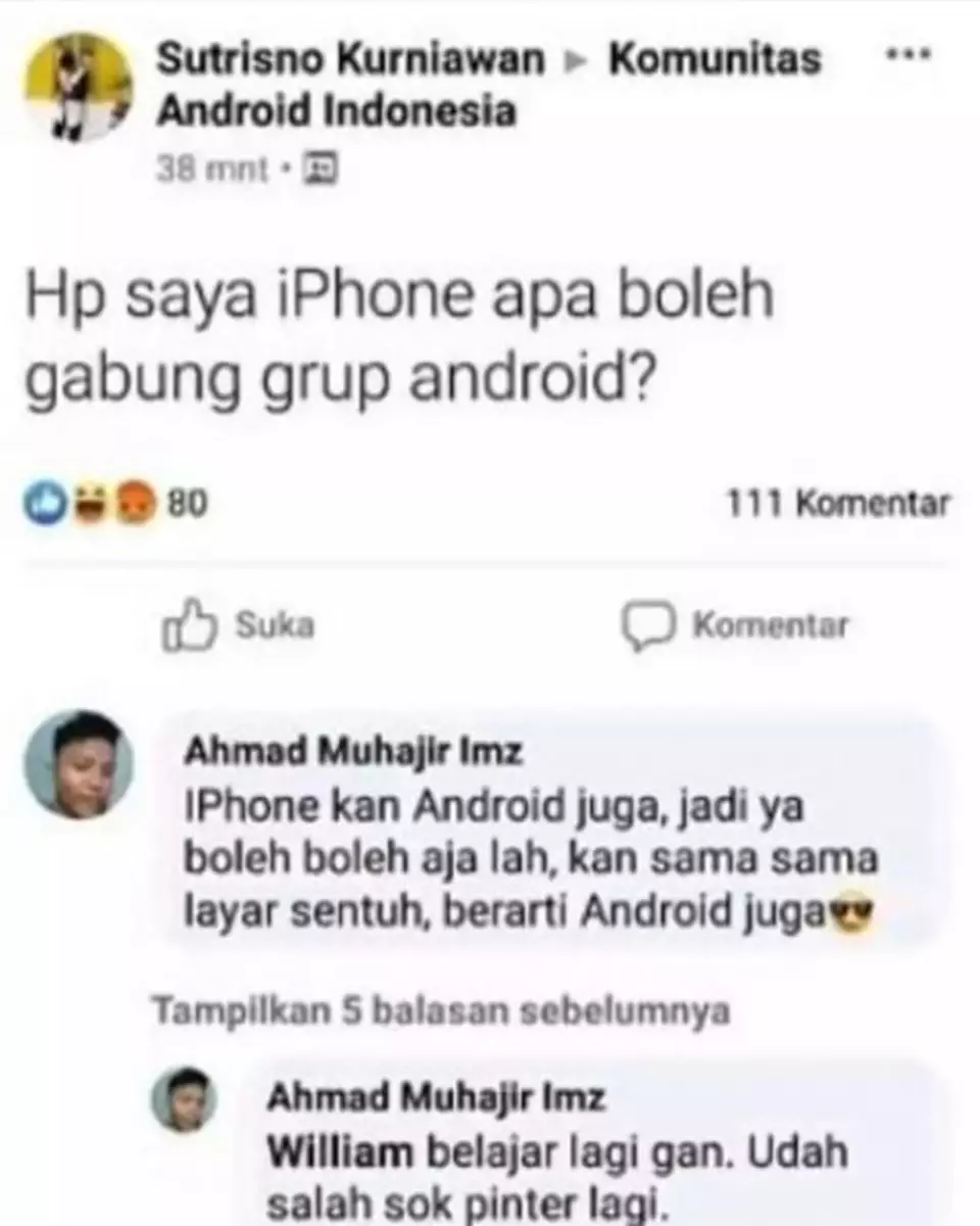 Jawaban kocak balasan komentar orang pamer Berbagai sumber Jawaban kocak balasan komentar orang pamer Berbagai sumber