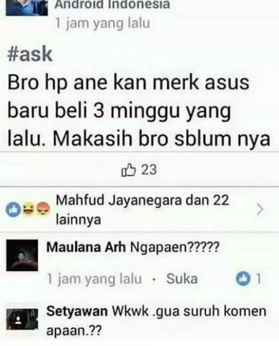 Jawaban kocak balasan komentar orang pamer Berbagai sumber Jawaban kocak balasan komentar orang pamer Berbagai sumber