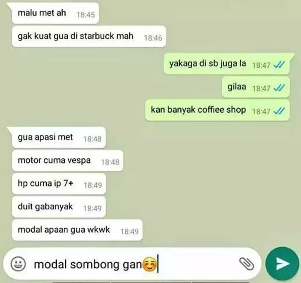 Jawaban kocak balasan komentar orang pamer Berbagai sumber Jawaban kocak balasan komentar orang pamer Berbagai sumber