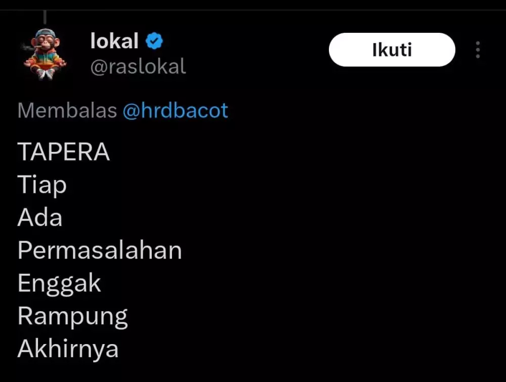 singkatan tapera kocak berbagai sumber