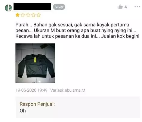 penjual online tanggapi © X penjual online tanggapi © X