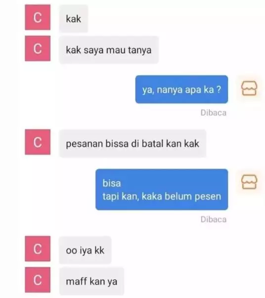 dikira mau beli © X