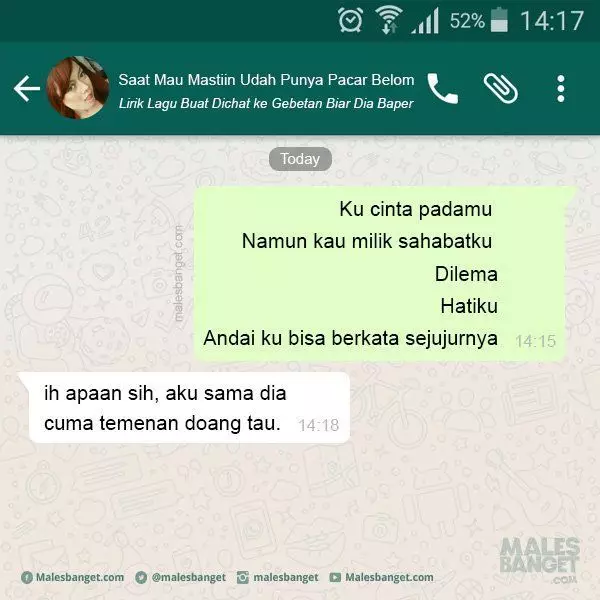 pelesetan lirik lagu © Instagram pelesetan lirik lagu © Instagram