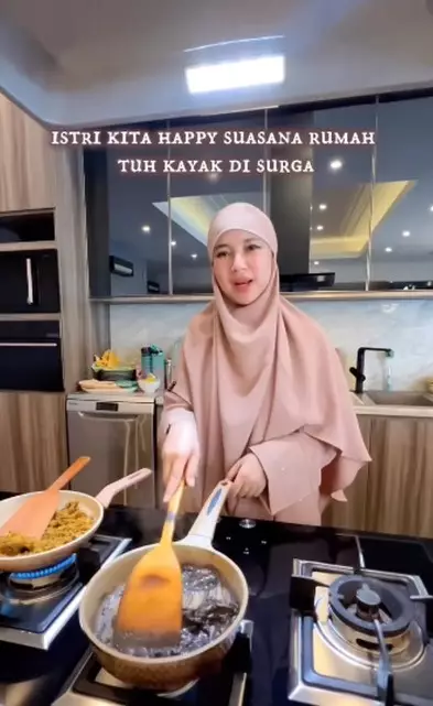 dapur Chacha Frederica full kayu © Instagram dapur Chacha Frederica full kayu © Instagram