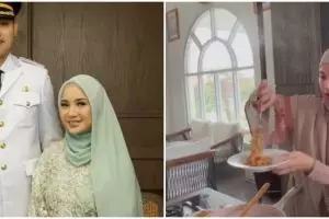 Jadi istri bupati Kendal tempati rumah dinas, 9 potret dapur Chacha Frederica ini pantry-nya full kayu
