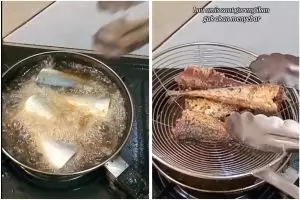 Tak perlu pakai jahe, ini trik menggoreng ikan agar nggak bau amis cuma andalkan 1 ampas dapur