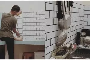 Modal Rp 40 ribu, trik pria makeover dapur ini simpel pol sat set auto enak dipandang