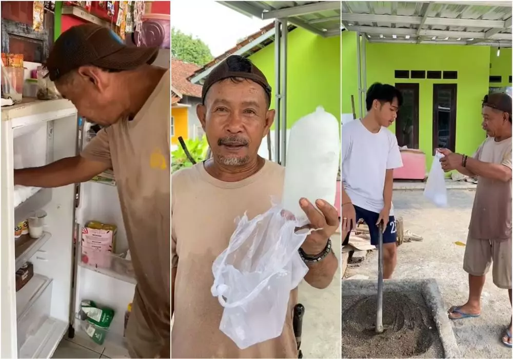 Lifehack nyeleneh kuli bangunan alat penghilang gerah TikTok Lifehack nyeleneh kuli bangunan alat penghilang gerah TikTok