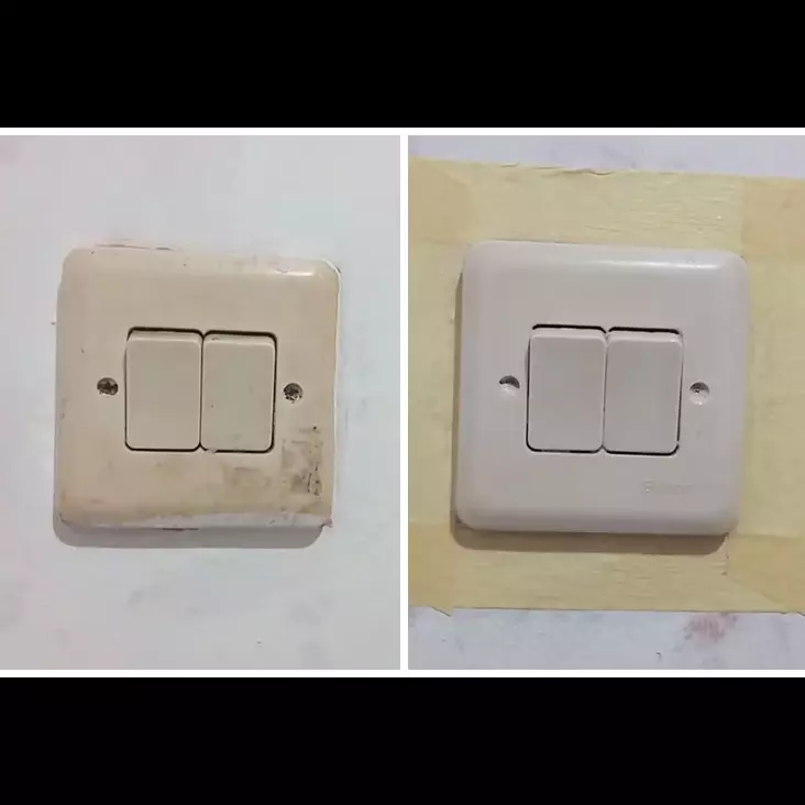 Tak dicuci air, trik bapak-bapak basmi kerak di sakelar stop kontak jadi kinclong pakai 1 bahan dapur