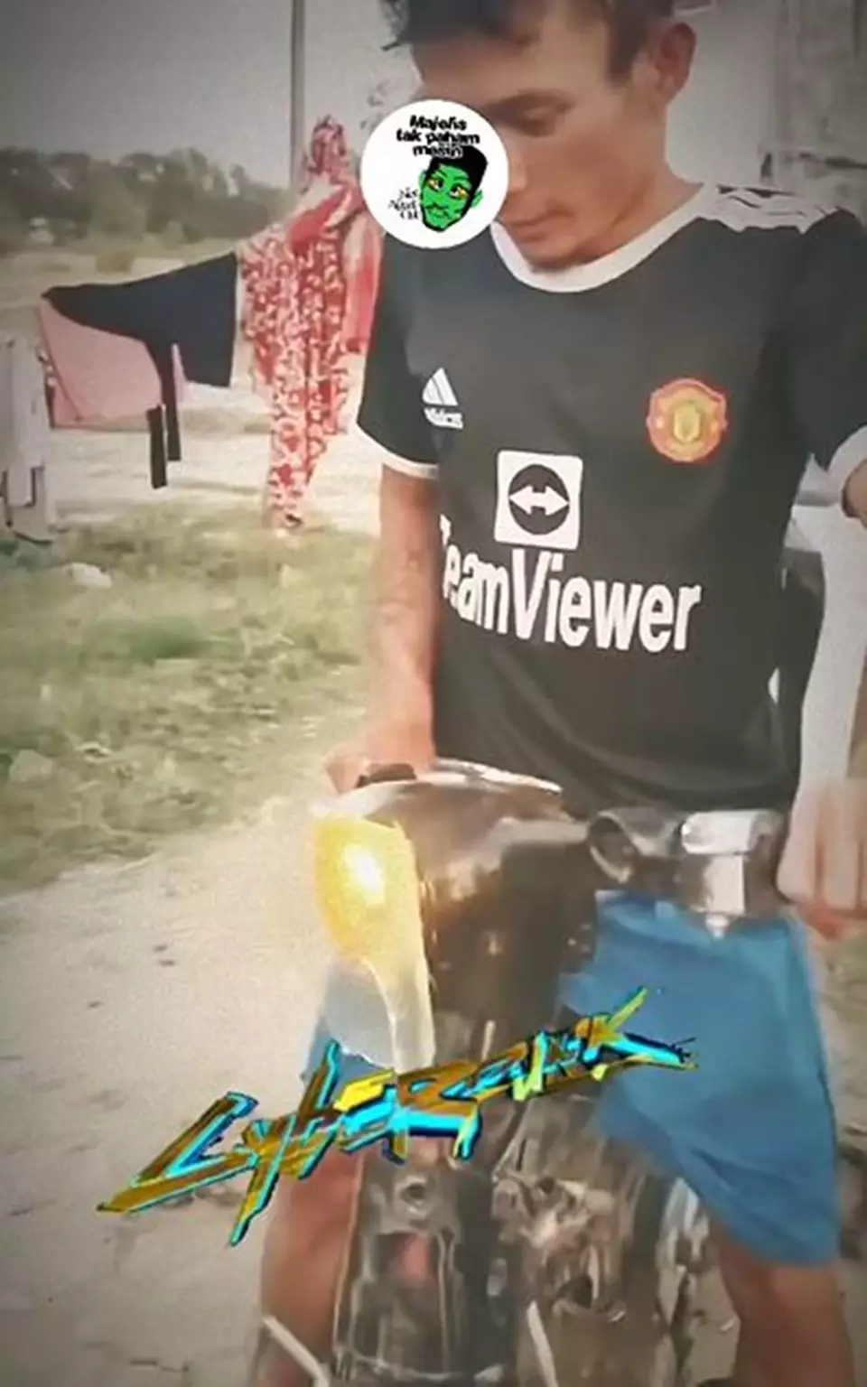 lifehack nyeleneh pria atasi lampu motor rusak Instagram