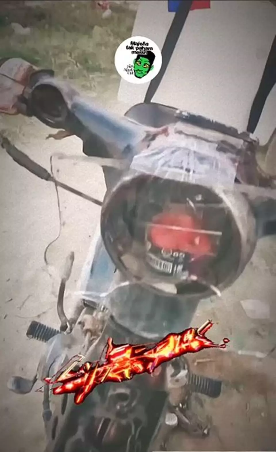 lifehack nyeleneh pria atasi lampu motor rusak Instagram