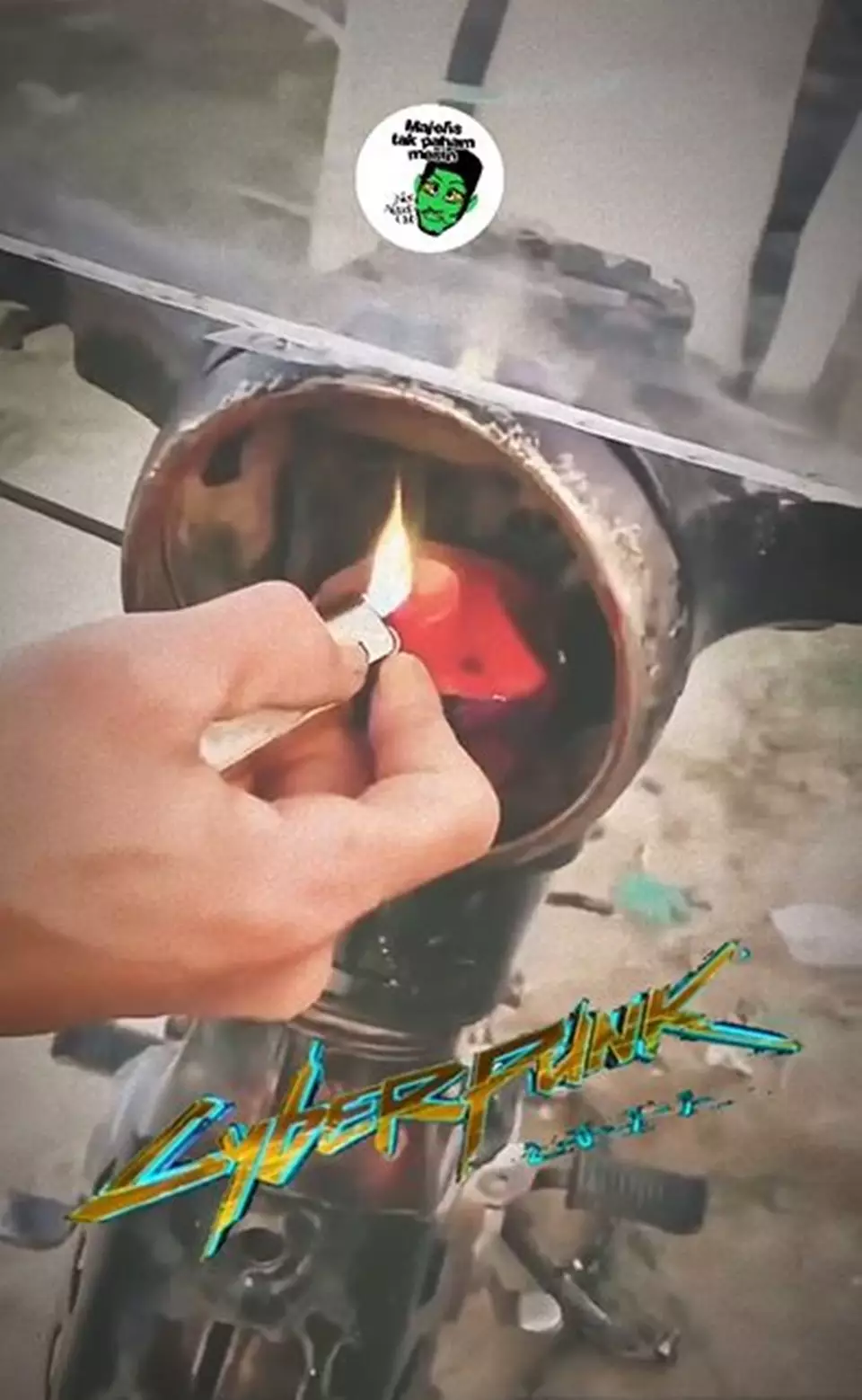 lifehack nyeleneh pria atasi lampu motor rusak Instagram