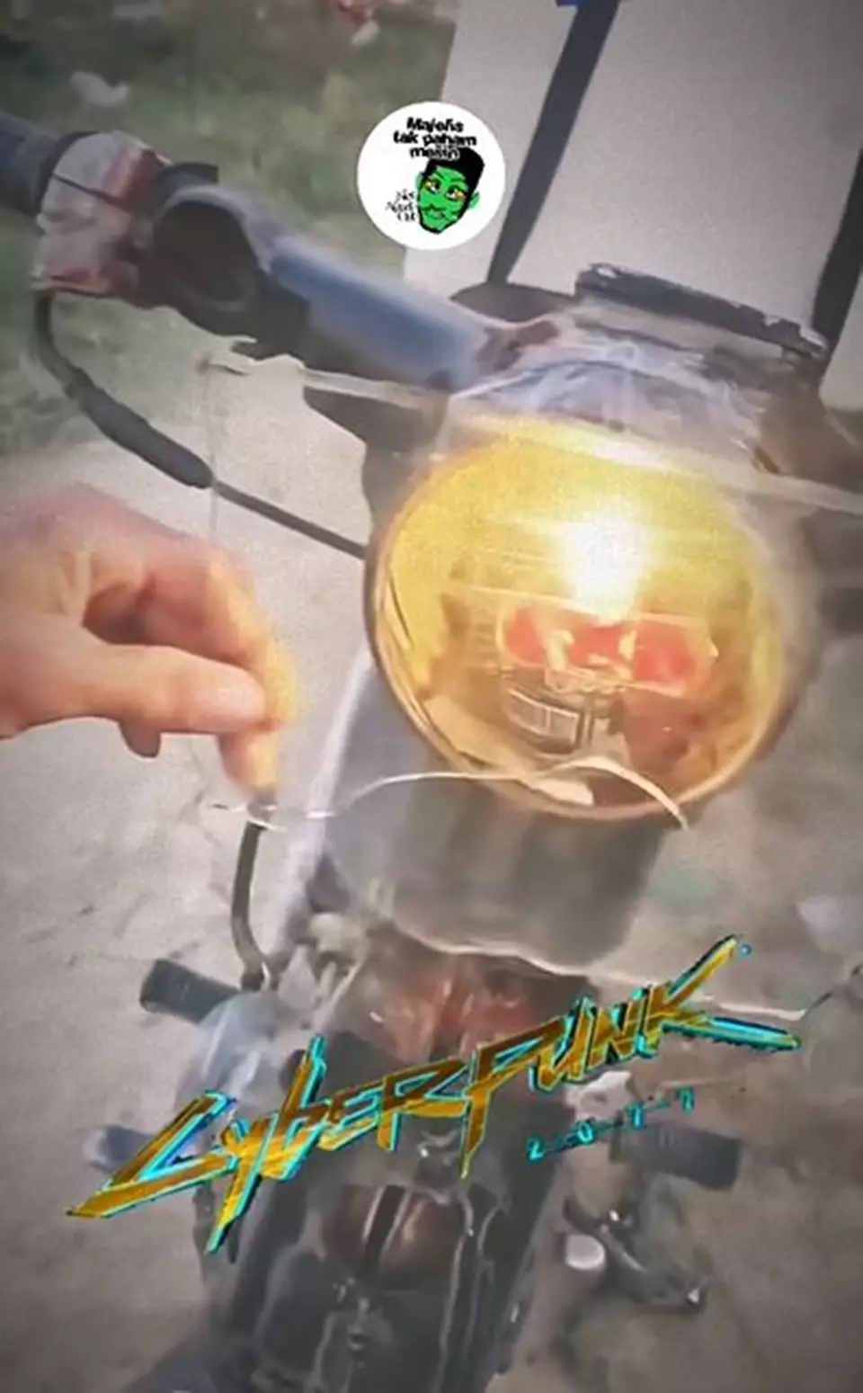 lifehack nyeleneh pria atasi lampu motor rusak Instagram