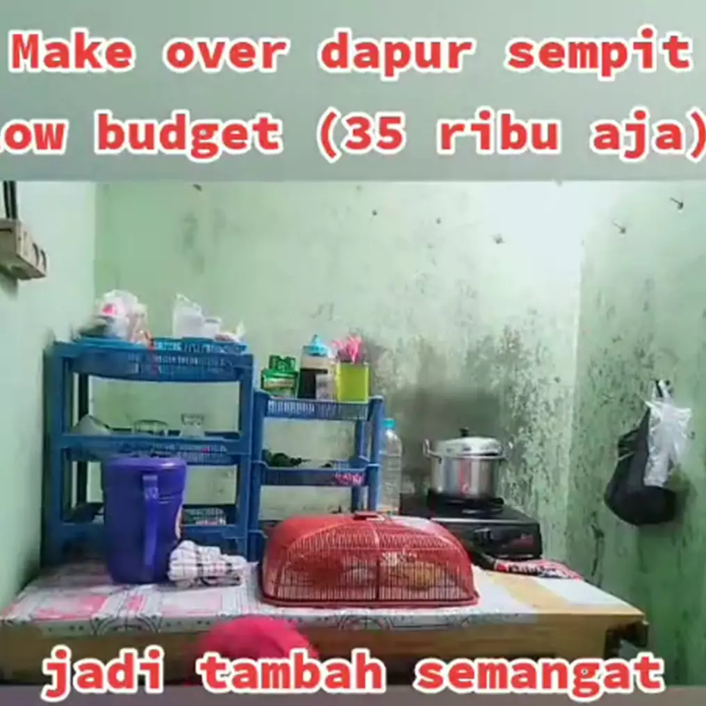 Trik makeover dapur kusam jadi estetik cuma modal Rp 35 ribu, bukti kreatif di tangan istri yang tepat