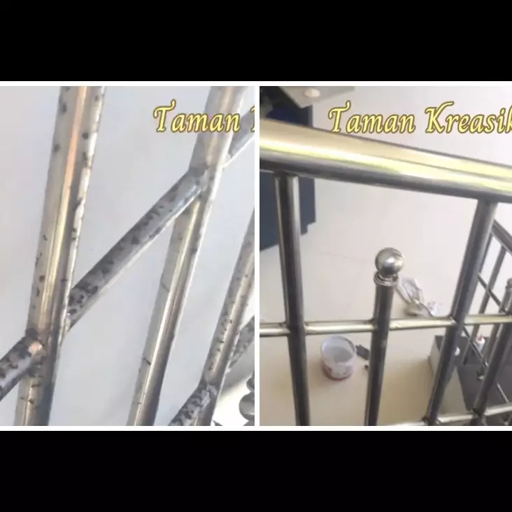 Tanpa diberi cuka, ini cara hilangkan noda karat di pagar agar kinclong lagi cuma pakai 2 bahan dapur