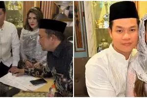 Balikan dengan mantan suami, ini 9 momen akad nikah Barbie Kumalasari dan Tri Mulyo Bagus Saputra