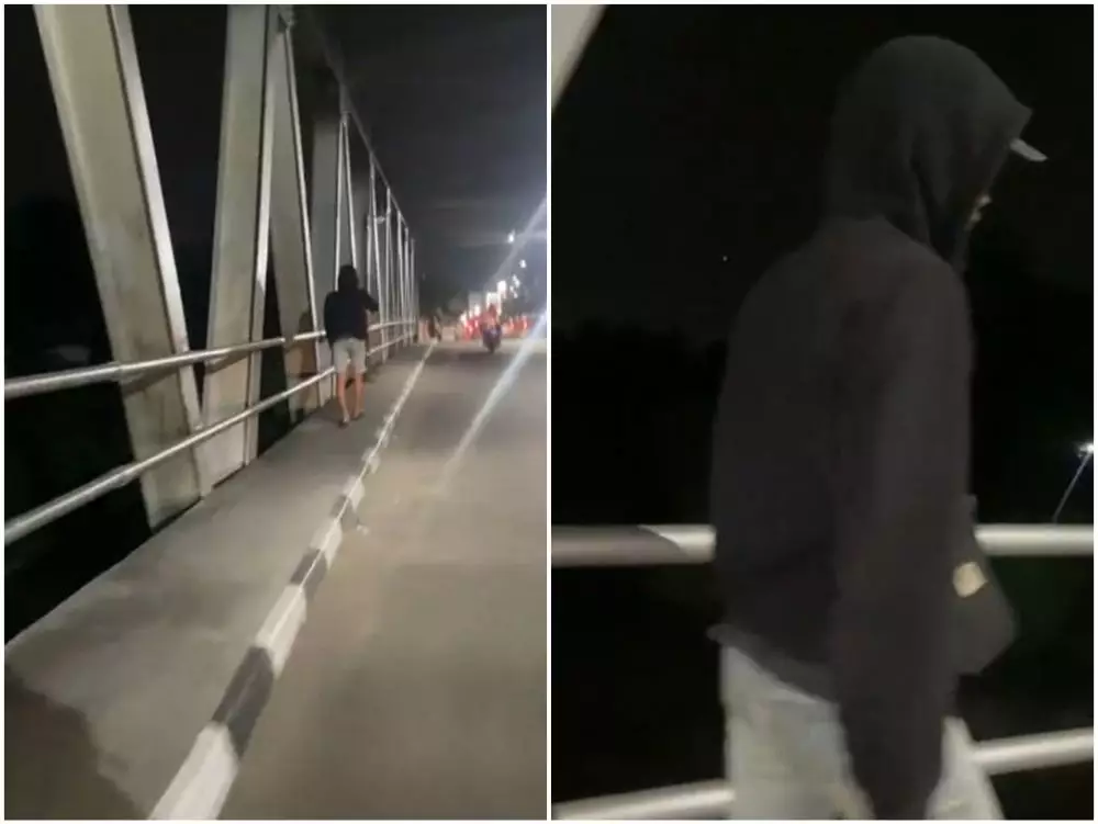 momen cowok ngambek pilih jalan © TikTok