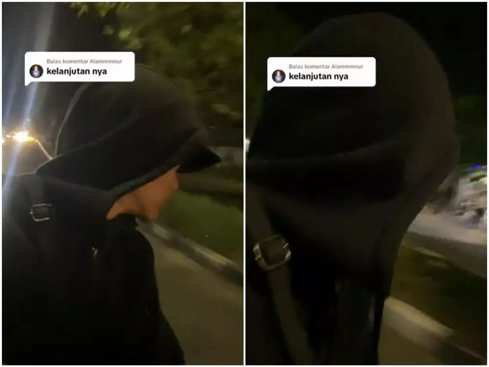 momen cowok ngambek pilih jalan © TikTok