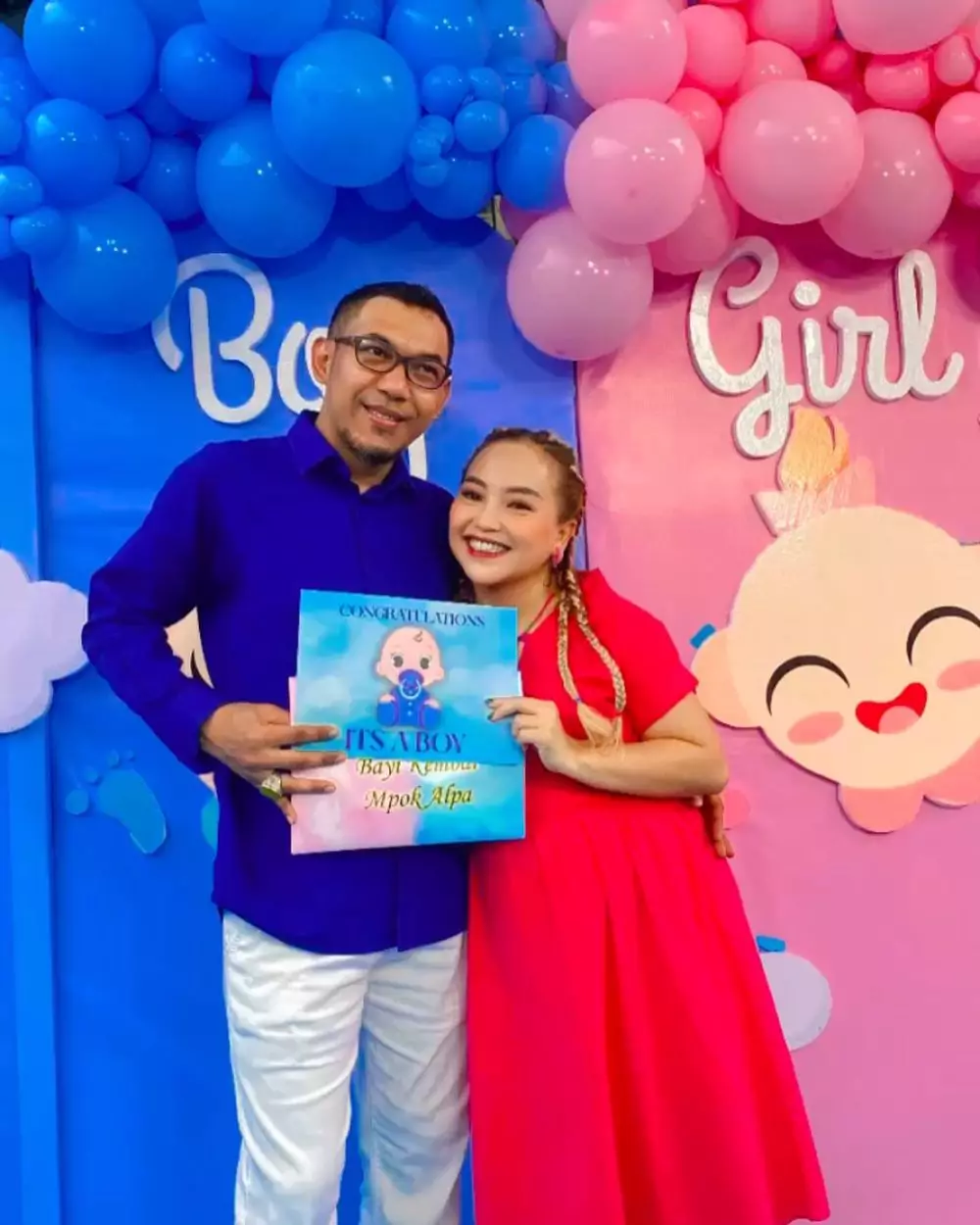Mpok Alpa gelar gender reveal © YouTube