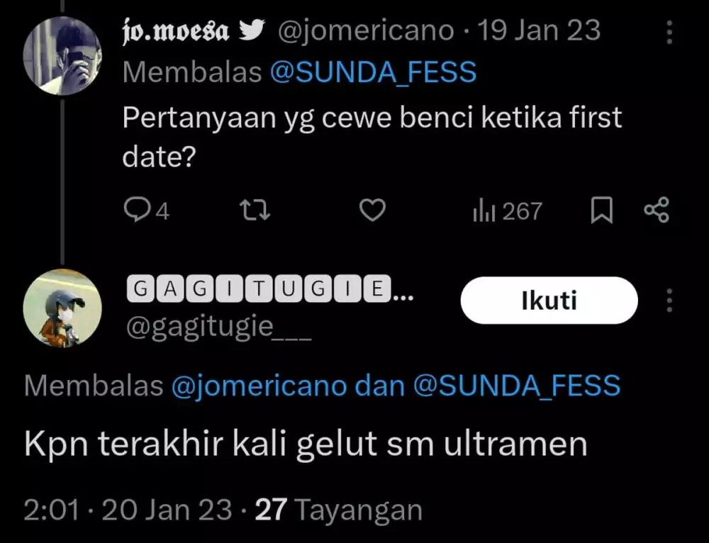 pertanyaan yang dilarang saat first date berbagai sumber