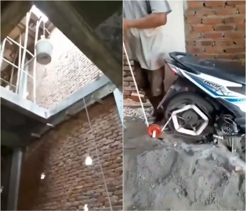 Lifehack nyeleneh kuli angkut bahan bangunan Instagram