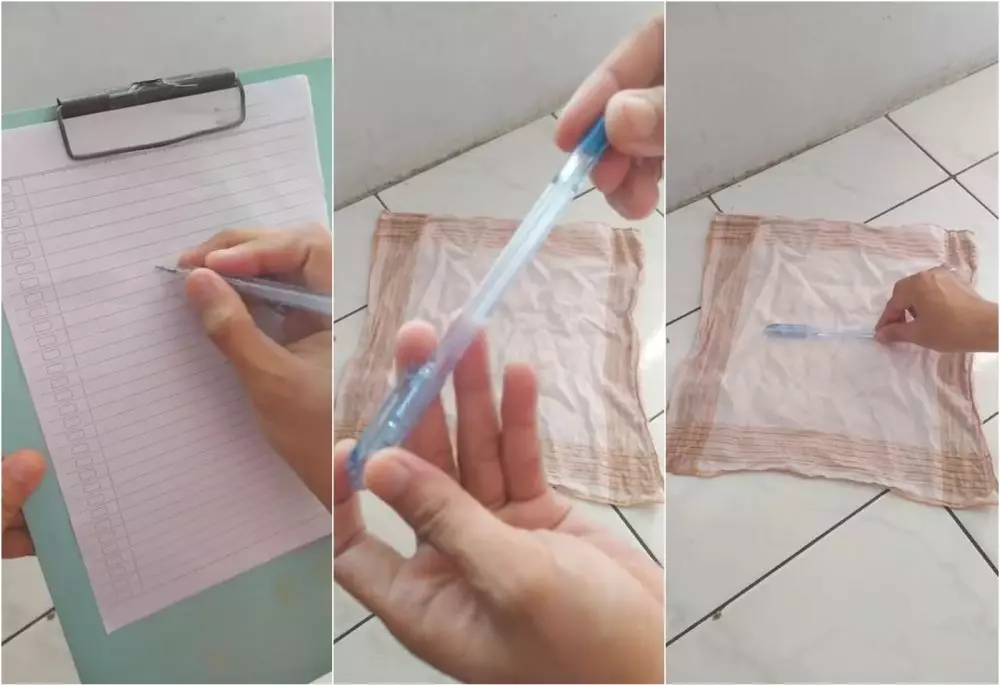 Lifehack nyeleneh pria ngecas pulpen yang tintanya habis TikTok Lifehack nyeleneh pria ngecas pulpen yang tintanya habis TikTok