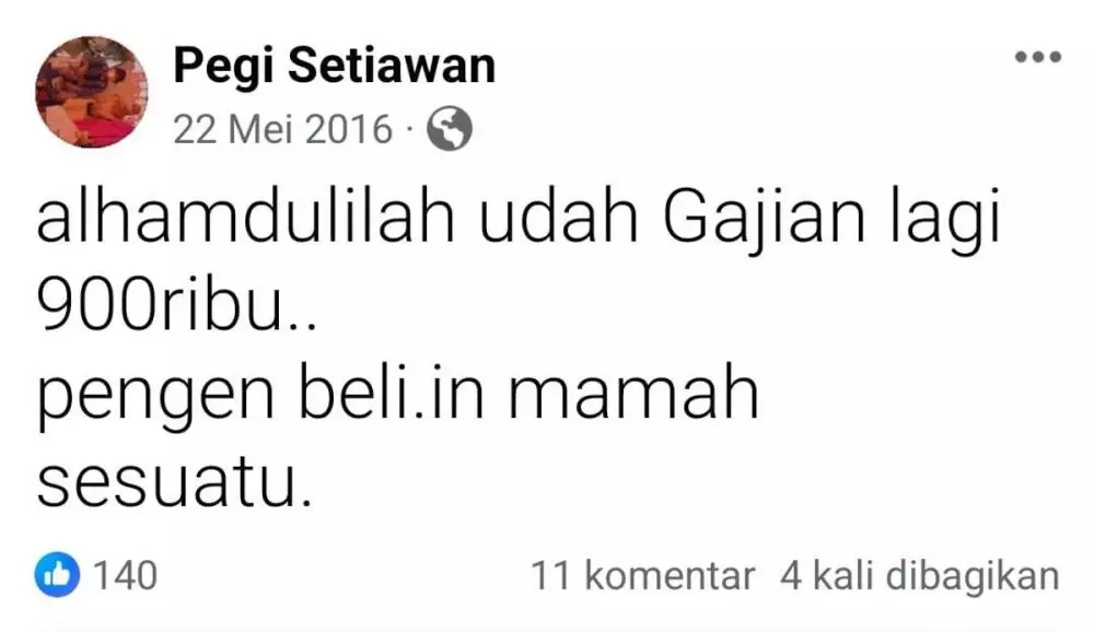 status lawas pegi berbagai sumber