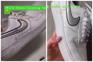 Andalkan 2 bahan dapur, begini trik cuci sepatu putih kusam agar hasilnya kinclong dan tak menguning