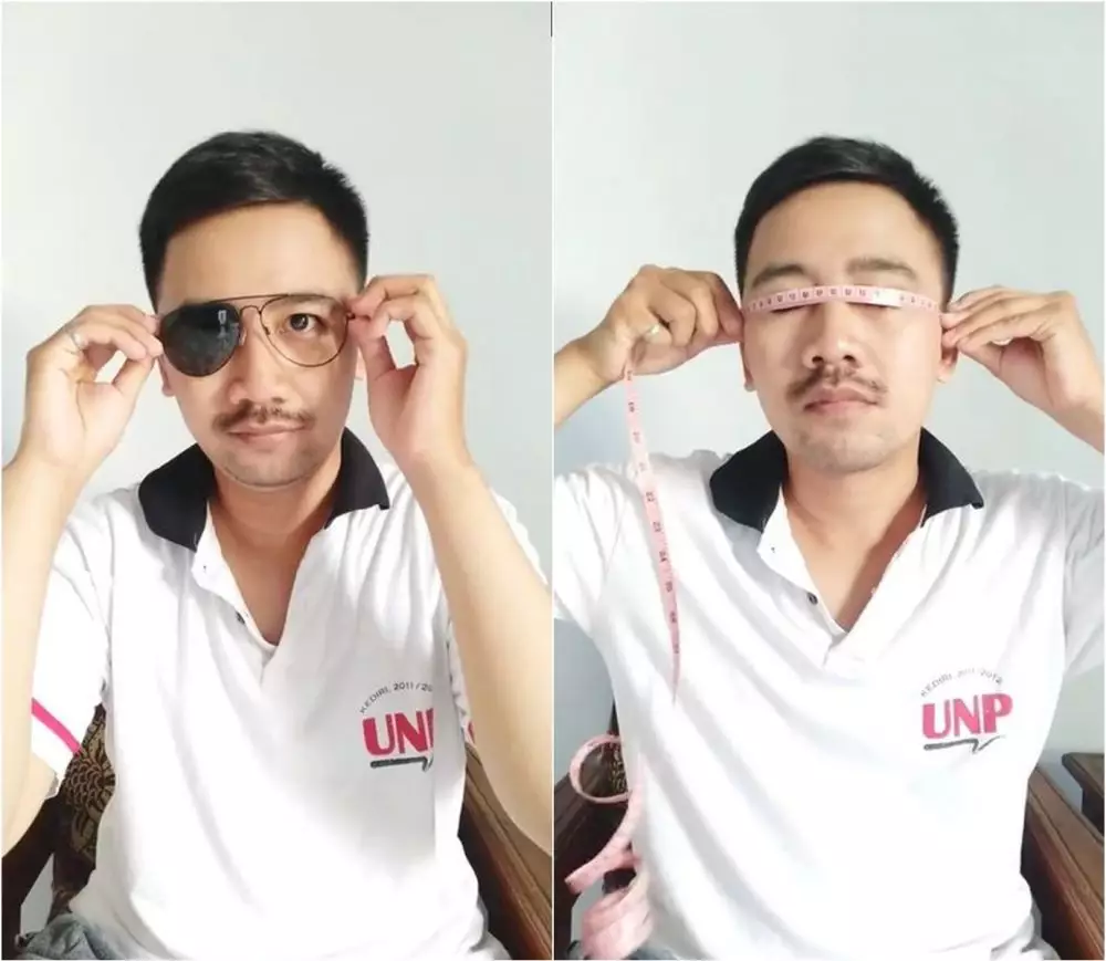 lifehack nyeleneh pria perbaiki lensa kacamata TikTok