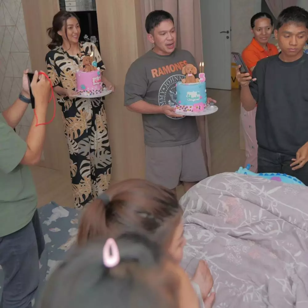 momen sarwendah beri kejutan ultah tanpa ruben © instagram