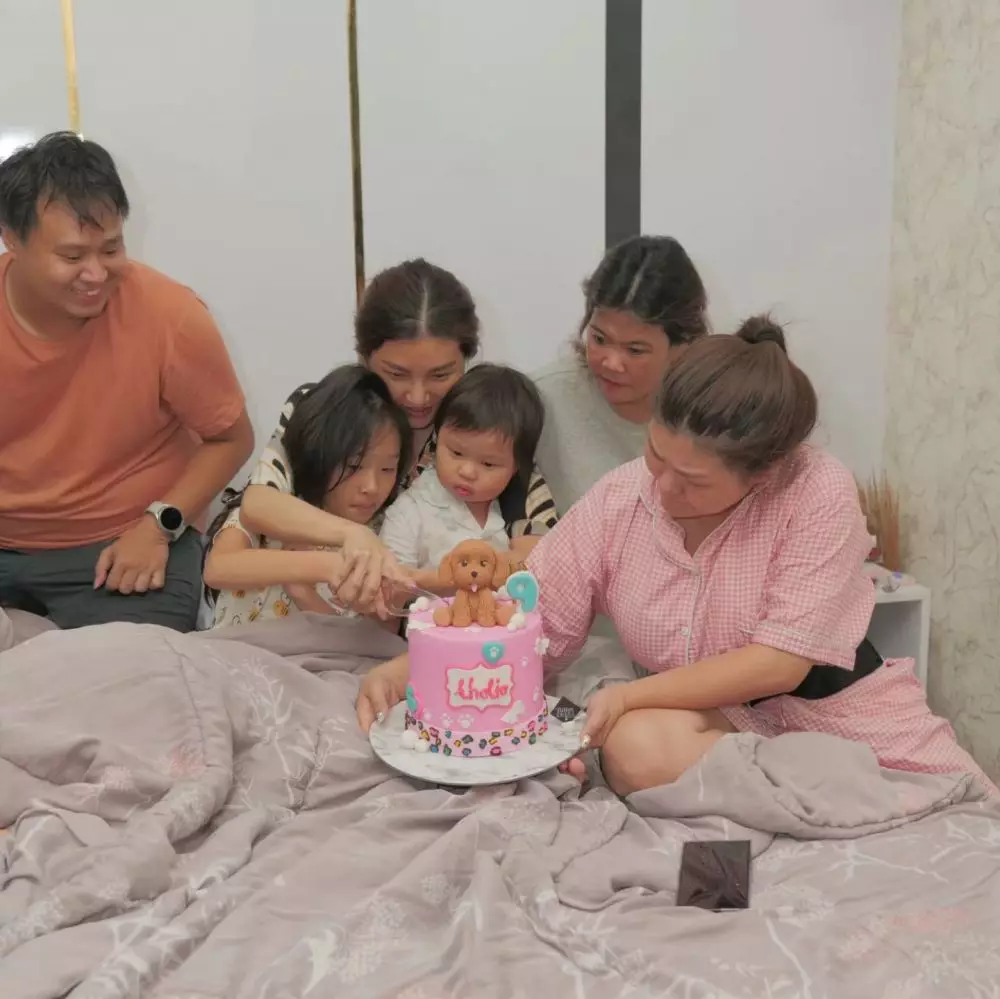 momen sarwendah beri kejutan ultah tanpa ruben © instagram