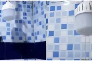 Lifehack nyeleneh bikin shower mandi dari lampu LED bekas ini idenya nggak kepikiran banyak orang