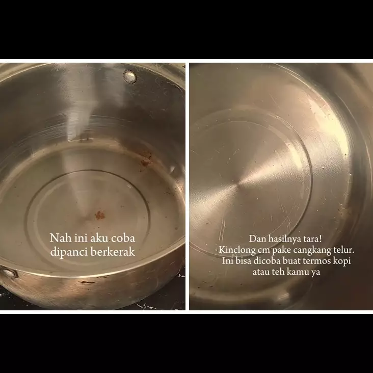 Cara bersihkan kerak gosong di panci stainless ini antimainstream tanpa khawatir tergores