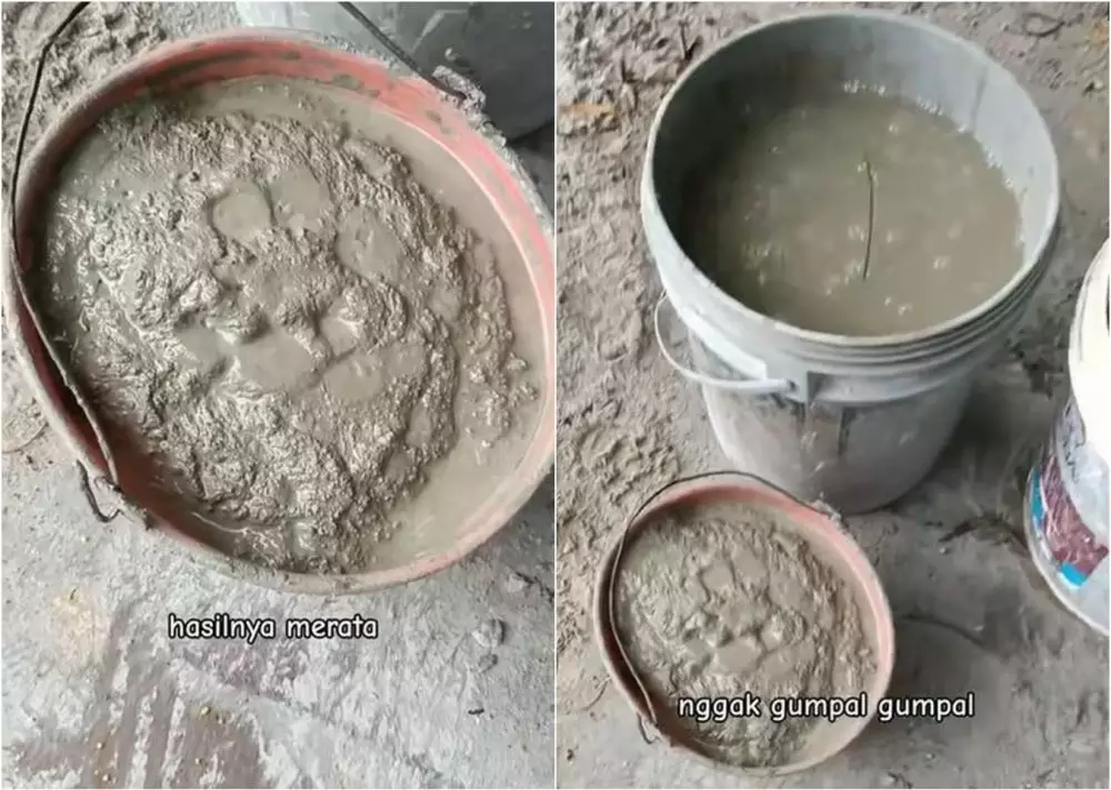 life hack nyeleneh mengaduk semen Instagram