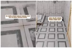 Cara ampuh bersihkan kerak kekuningan di permukaan lantai kamar mandi, hasilnya kinclong dan kesat