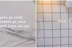Jangan gunakan wallpaper tipis, ini 8 cara makeover dinding dapur tak rata modal di bawah Rp100 ribu