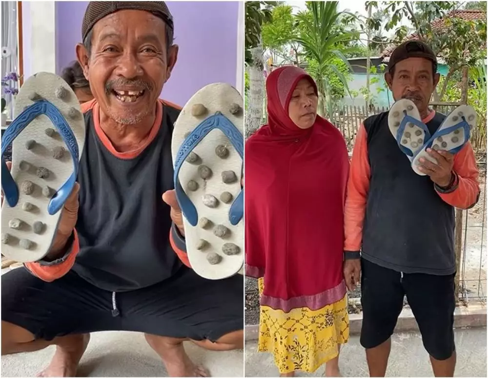 lifehack nyeleneh cara bikin sandal rematik Instagram