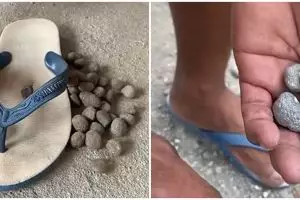 Nggak perlu beli, lifehack nyeleneh cara bikin sandal rematik ini gampang cuma modal batu jalanan