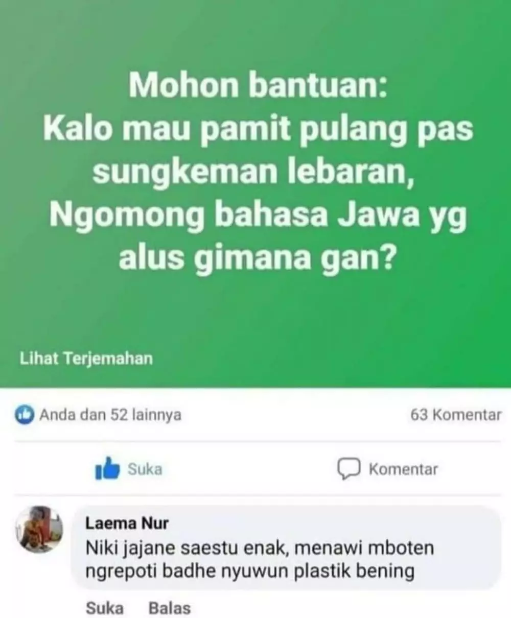 komentar status Facebook ini keterlaluan © Instagram