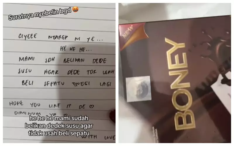 kado penuh plot twist oleh ibunya © TikTok