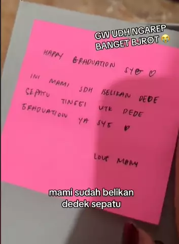kado penuh plot twist oleh ibunya © TikTok