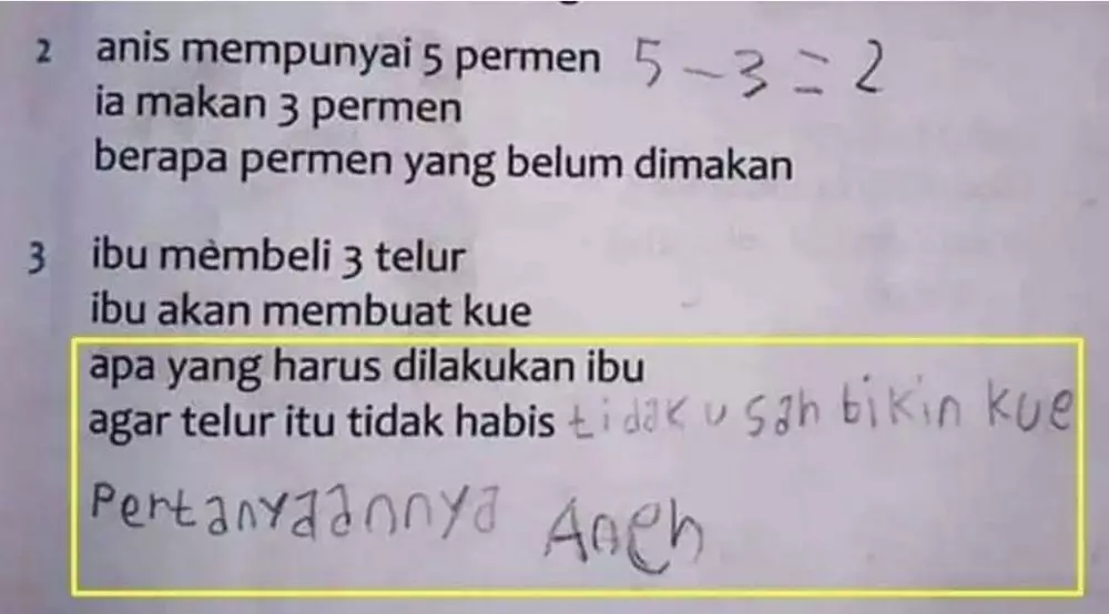 Susahnya ilmu eksak © Instagram