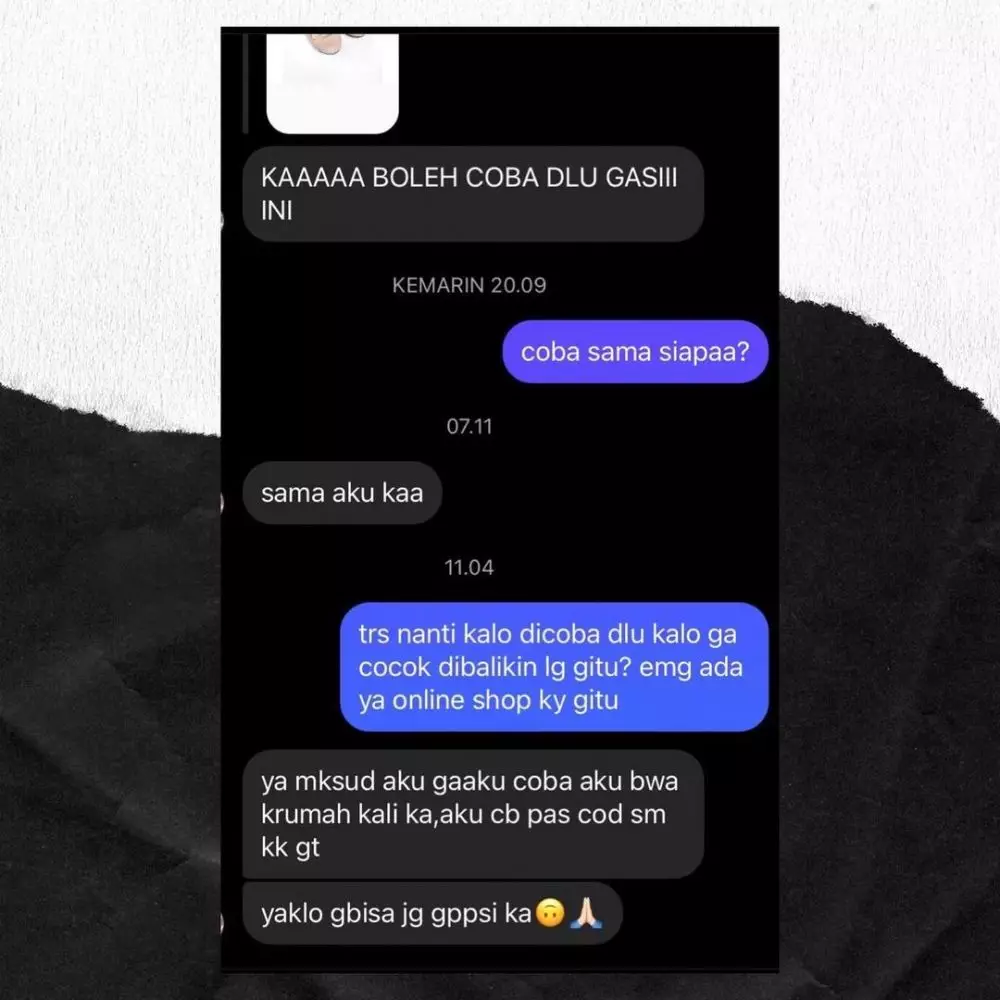 customer ini niatnya baik tapi malah ngeselin © Instagram customer ini niatnya baik tapi malah ngeselin © Instagram