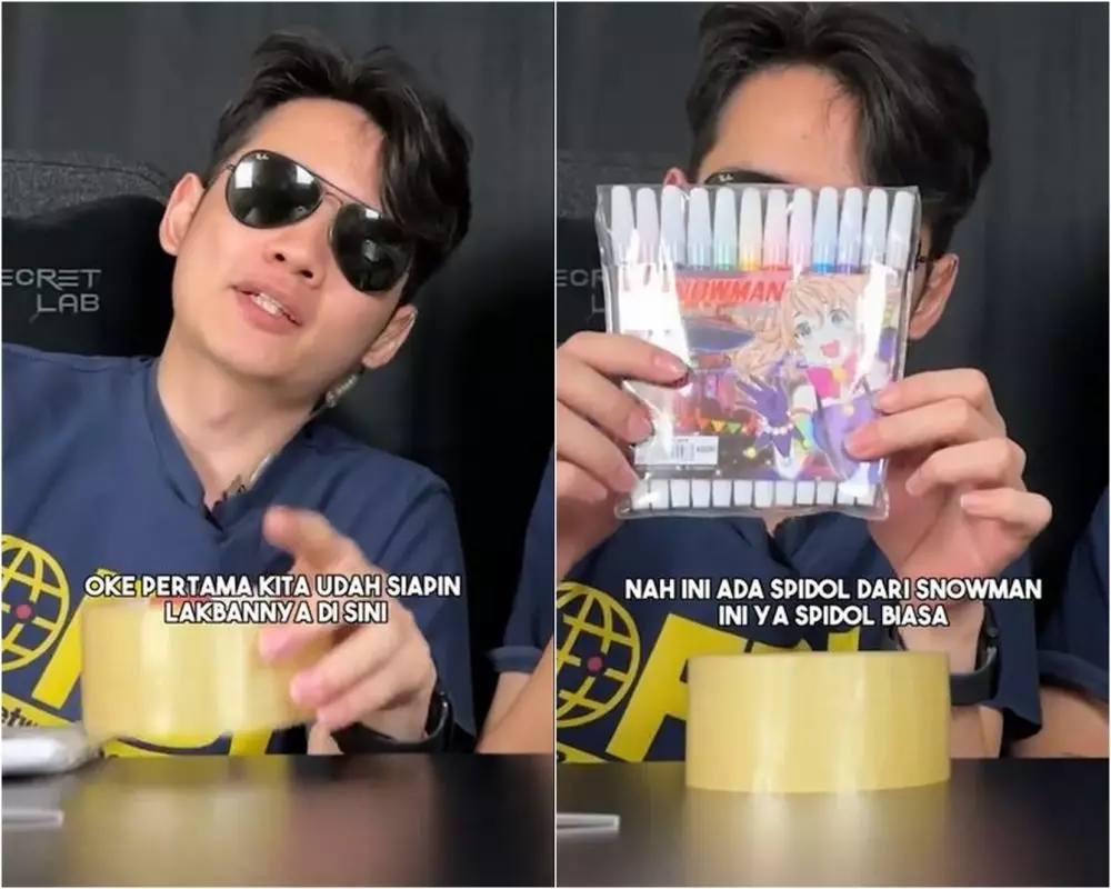 Lifehack nyeleneh bikin mainan pelangi dari lakban dan spidol TikTok Lifehack nyeleneh bikin mainan pelangi dari lakban dan spidol TikTok