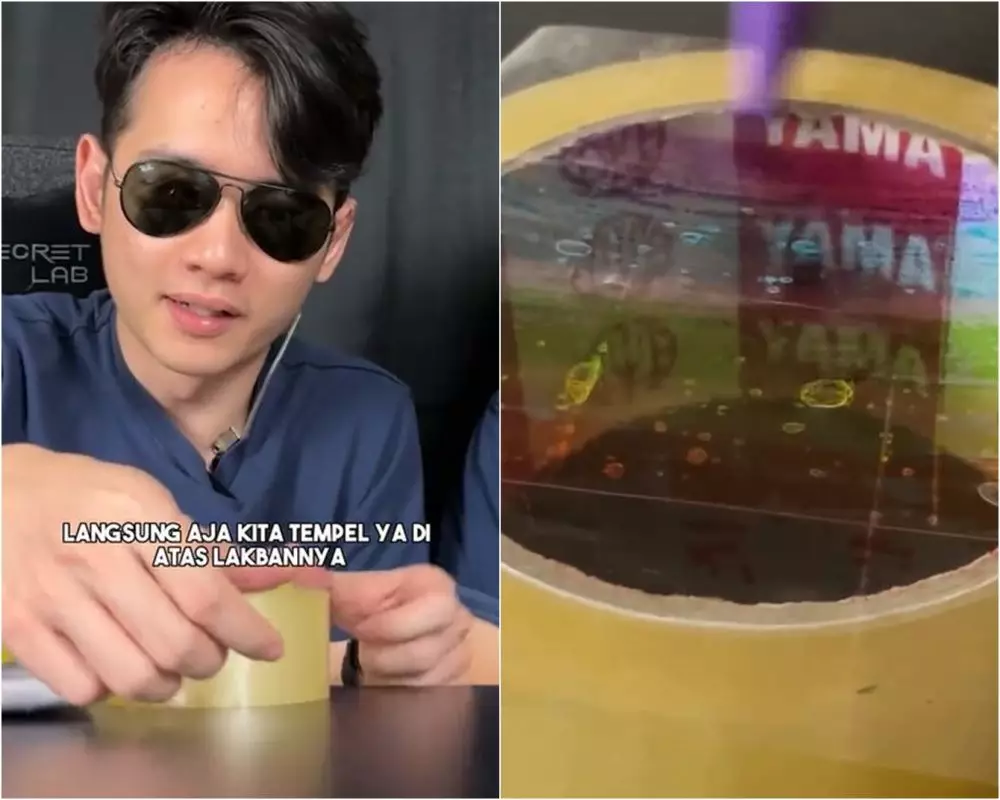 Lifehack nyeleneh bikin mainan pelangi dari lakban dan spidol TikTok Lifehack nyeleneh bikin mainan pelangi dari lakban dan spidol TikTok