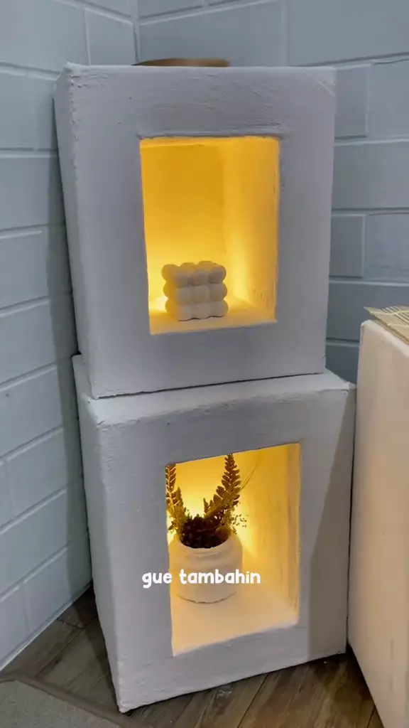 dekorasi kamar tidur pakai kardus  © 2024 TikTok