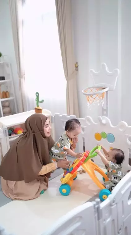 kamar bermain anak kembar Anisa Rahma © Instagram