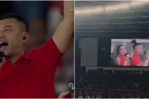 Aksi Anang Hermansyah bikin konser mini usai laga Timnas ini berujung sorakan suporter, panen hujatan