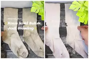 Tanpa direndam cairan pemutih, ini cara cuci kaus kaki dekil dan bau cuma tambah 2 bahan dapur