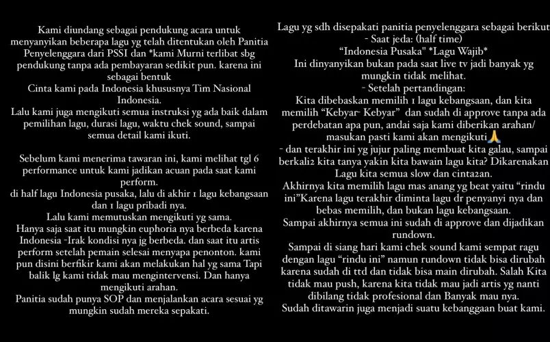 klarifikasi Anang Hermansyah usai nyanyi © Instagram